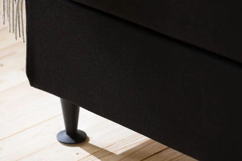 Ella Sengegavl Rutete 90cm - Svart - Møbler - Senger - Sengetilbehør - Sengegavl