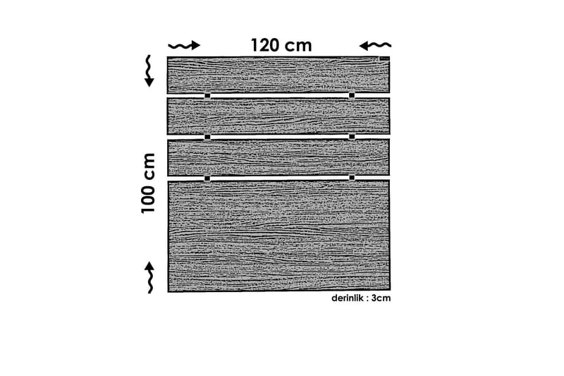 Feldene Sengegavl - Eik - Møbler - Senger - Sengetilbehør - Sengegavl