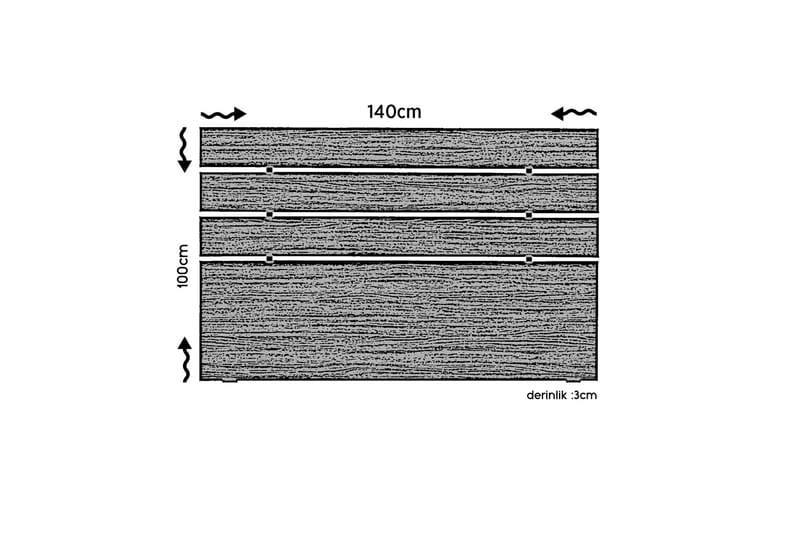 Feldene Sengegavl - Hvit - Møbler - Senger - Sengetilbehør - Sengegavl