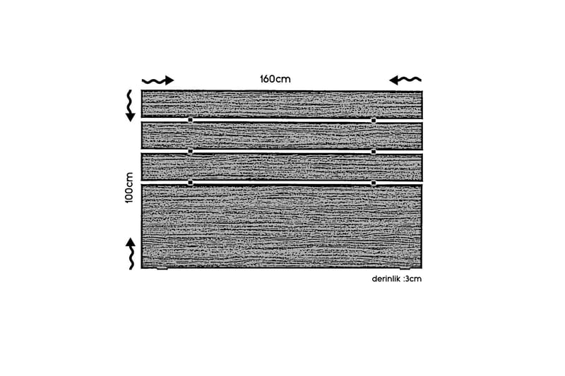 Feldene Sengegavl - Valnøtt - Møbler - Senger - Sengetilbehør - Sengegavl
