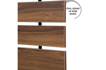 Feldene Sengegavl - Valnøtt - Møbler - Senger - Sengetilbehør - Sengegavl