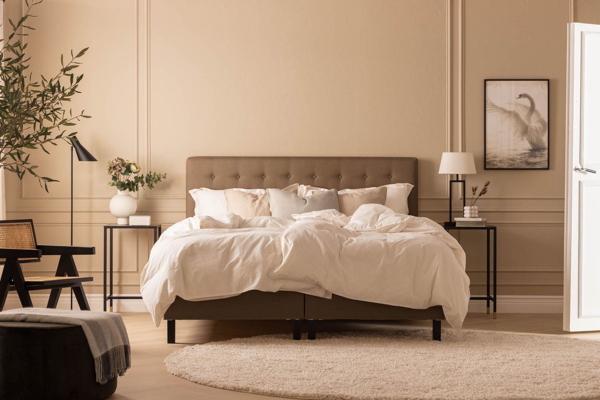 Glatt gavl Nayaka 180 - Brun - Møbler - Senger - Sengetilbehør - Sengegavl