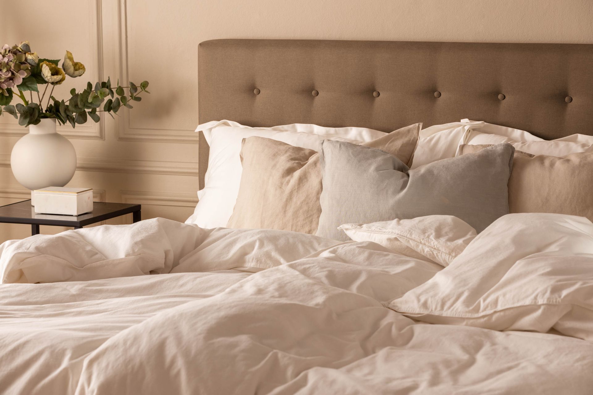 Glatt gavl Nayaka 180 - Brun - Møbler - Senger - Sengetilbehør - Sengegavl