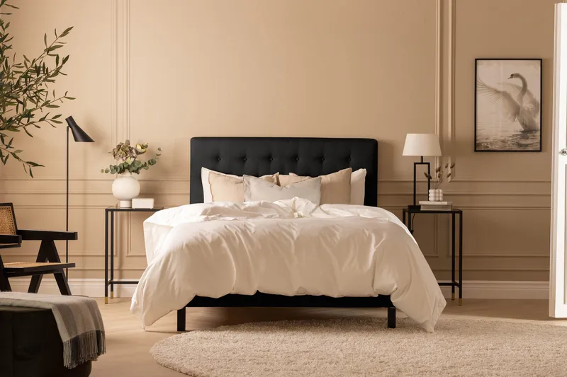 Glatt gavl Nayaka 90 - Svart - Møbler - Senger - Sengetilbehør - Sengegavl