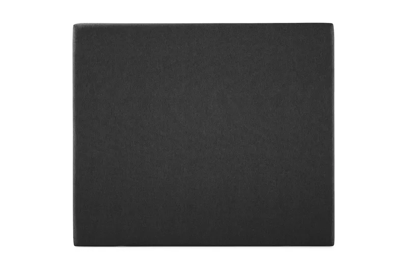 Glatt Sengegavl Lucky 140 cm, Svart|Grå