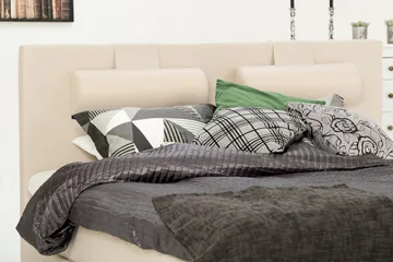 Glatt Sengegavl Lucky 150 cm - Beige - Møbler - Senger - Sengetilbehør - Sengegavl