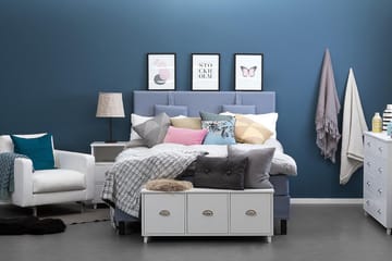 Glatt Sengegavl Lucky 150 cm - Mørkeblå - Møbler - Senger - Sengetilbehør - Sengegavl