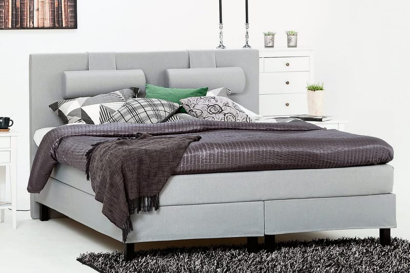 Glatt Sengegavl Lucky 150 cm - Mellangrå - Møbler - Senger - Sengetilbehør - Sengegavl