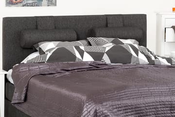 Glatt Sengegavl Lucky 150 cm - Svart|Grå - Møbler - Senger - Sengetilbehør - Sengegavl