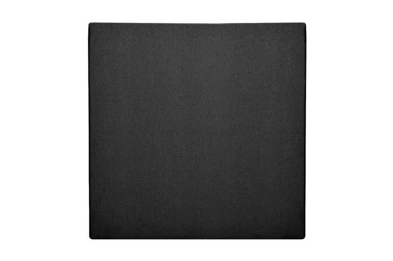 Glatt Sengegavl Lucky 150 cm, Svart/Grå