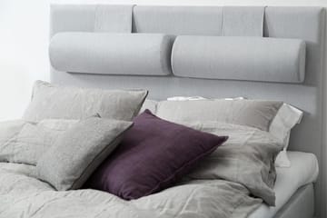 Glatt Sengegavl Meja 140 Lysegrå - Lysegrå - Møbler - Senger - Sengetilbehør - Sengegavl