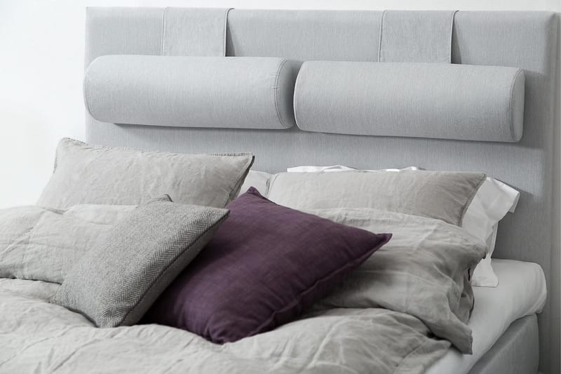 Glatt Sengegavl Meja 140 Lysegrå - Lysegrå - Møbler - Senger - Sengetilbehør - Sengegavl