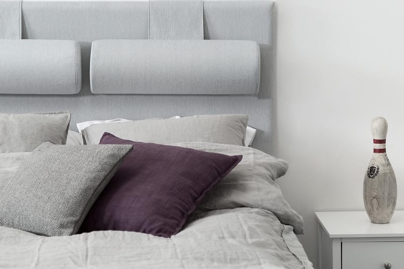 Glatt Sengegavl Meja 140 Lysegrå - Lysegrå - Møbler - Senger - Sengetilbehør - Sengegavl