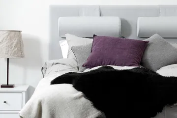 Glatt Sengegavl Meja 160 Lysegrå - Lysegrå - Møbler - Senger - Sengetilbehør - Sengegavl