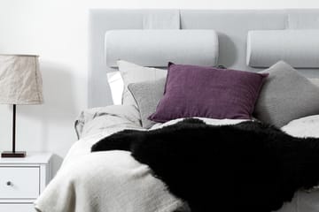 Glatt Sengegavl Meja 180 Lysegrå - Lysegrå - Møbler - Senger - Sengetilbehør - Sengegavl