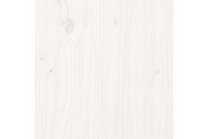 Sengegavl hvit 105,5x4x100 cm heltre furu - Hvit - Sengegavl