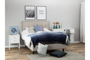 Jolie Sengegavl 145x120 cm Lav - Beige - Møbler - Senger - Sengetilbehør - Sengegavl