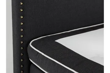 Jolie Sengegavl 185x120 cm Lav - Svart - Møbler - Senger - Sengetilbehør - Sengegavl