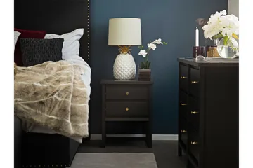 Jolie Sengegavl 185x120 cm Lav - Svart - Møbler - Senger - Sengetilbehør - Sengegavl