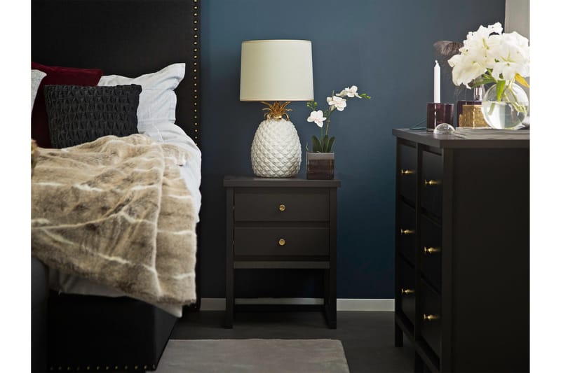 Jolie Sengegavl 185x120 cm Lav - Svart - Møbler - Senger - Sengetilbehør - Sengegavl