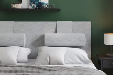 Layla Sengegavl 160 cm - Lysegrå - Møbler - Senger - Sengetilbehør - Sengegavl