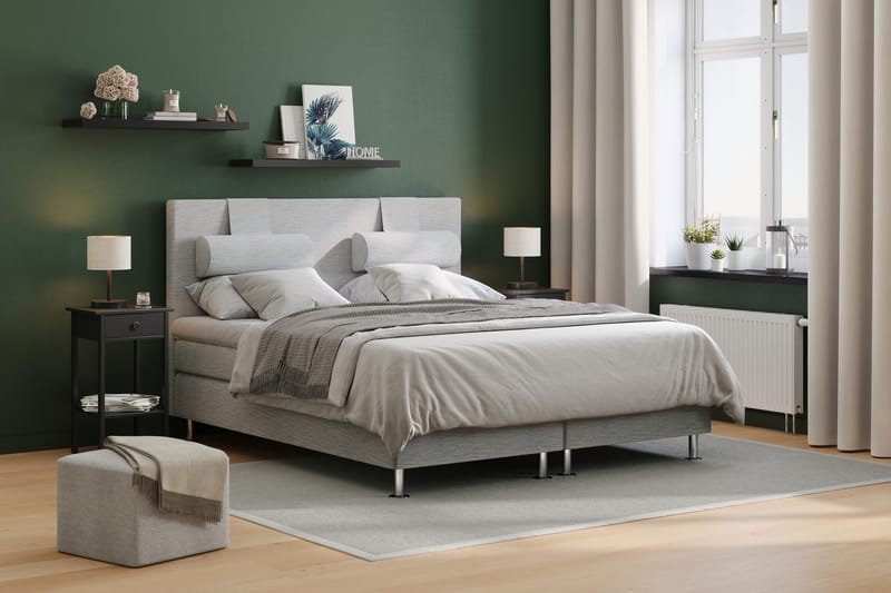 Layla Sengegavl 180 cm - Lysegrå - Møbler - Senger - Sengetilbehør - Sengegavl