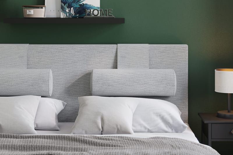 Layla Sengegavl 180 cm - Lysegrå - Møbler - Senger - Sengetilbehør - Sengegavl