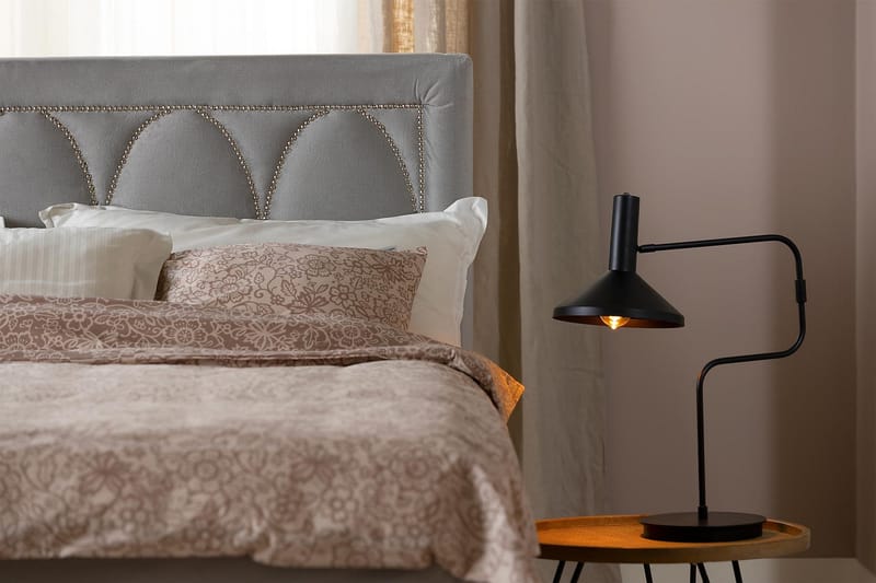 Leva Sengegavl 120 cm - Lysgrå/Fløyel - Møbler - Senger - Sengetilbehør - Sengegavl