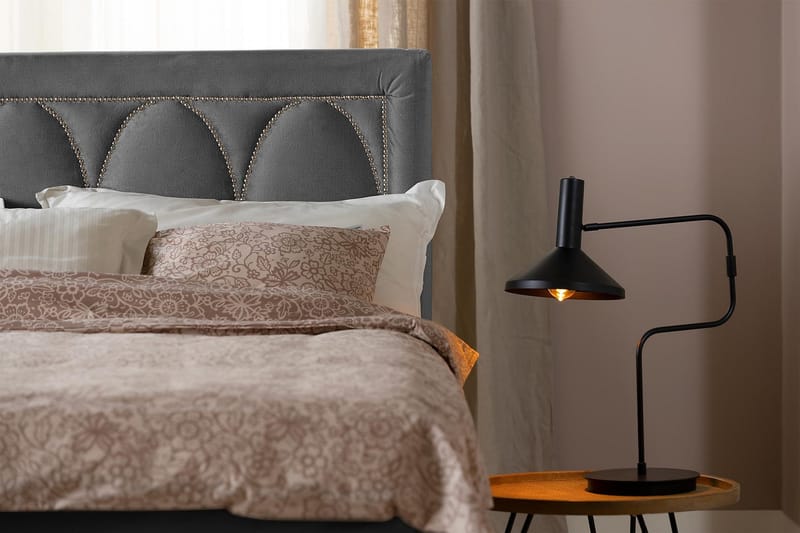 Leva Sengegavl 120 cm - Mørkgrå/Fløyel - Møbler - Senger - Sengetilbehør - Sengegavl