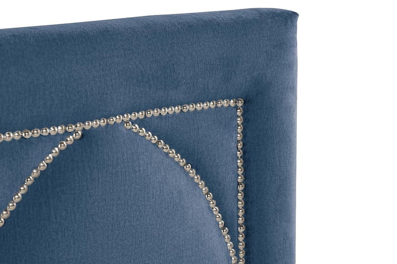 Leva Sengegavl 180cm - Mørkblå/Fløyel - Møbler - Senger - Sengetilbehør - Sengegavl