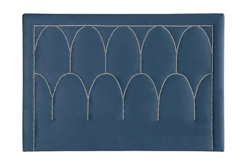 Leva Sengegavl 180cm, Mørkblå/Fløyel