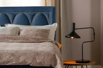 Leva Sengegavl 180cm - Mørkblå/Fløyel - Møbler - Senger - Sengetilbehør - Sengegavl