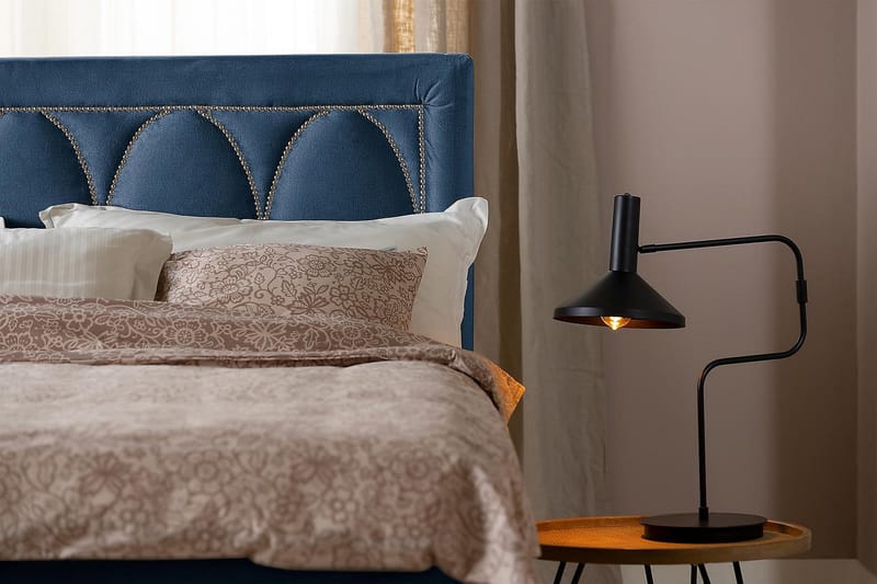 Leva Sengegavl 180cm - Mørkblå/Fløyel - Møbler - Senger - Sengetilbehør - Sengegavl