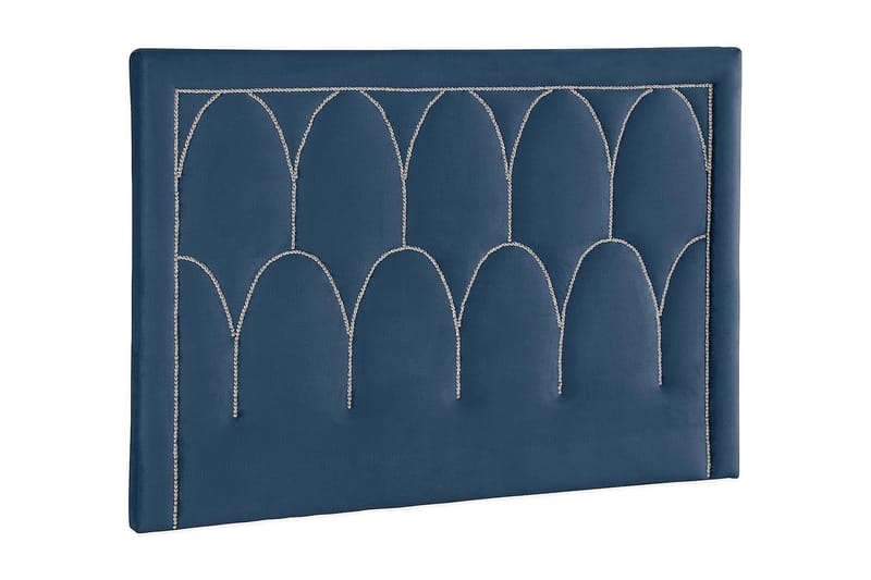 Leva Sengegavl 180cm - Mørkblå/Fløyel - Møbler - Senger - Sengetilbehør - Sengegavl