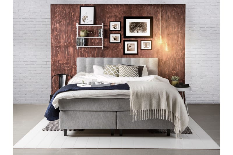 Pascale Sengegavl 180 cm - Lysegrå - Møbler - Senger - Sengetilbehør - Sengegavl