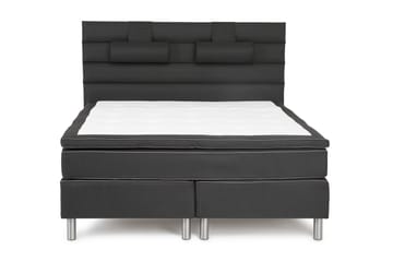 Queen Sengegavl Dypstiftet Linjert - 170 cm Svart - Møbler - Senger - Sengetilbehør - Sengegavl