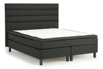 Queen Sengegavl Dypstiftet Linjert - 190 cm Svart - Møbler - Senger - Sengetilbehør - Sengegavl