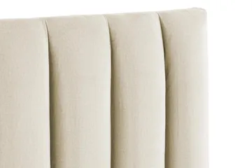 Rakel Sengegavl 120cm - Beige/Fløyel - Møbler - Senger - Sengetilbehør - Sengegavl