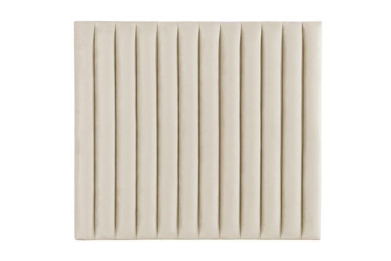 Rakel Sengegavl 120cm, Beige/Fløyel