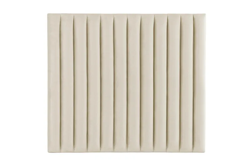 Rakel Sengegavl 120cm, Beige/Fløyel