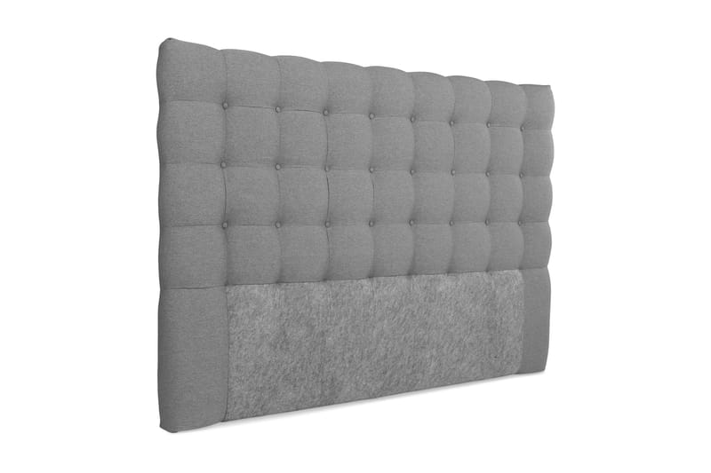 Royal Sengegavl med Knapper 180 cm - Lysegrå - Møbler - Senger - Sengetilbehør - Sengegavl