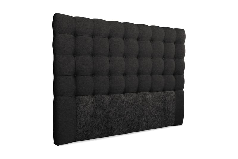 Royal Sengegavl med Knapper 180 cm - Mørkegrå - Møbler - Senger - Sengetilbehør - Sengegavl