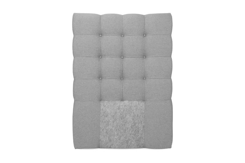 Royal Sengegavl med Knapper 80 cm - Lysegrå - Møbler - Senger - Sengetilbehør - Sengegavl