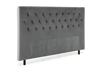 Royal Velvet Sengegavl 160 cm - Mørkegrå Fløyel - Møbler - Senger - Sengetilbehør - Sengegavl