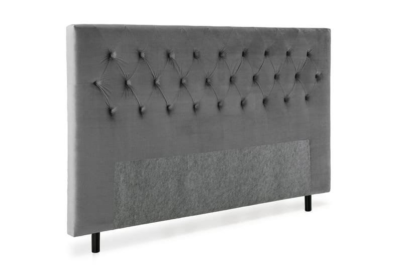 Royal Velvet Sengegavl 160 cm - Mørkegrå Fløyel - Møbler - Senger - Sengetilbehør - Sengegavl