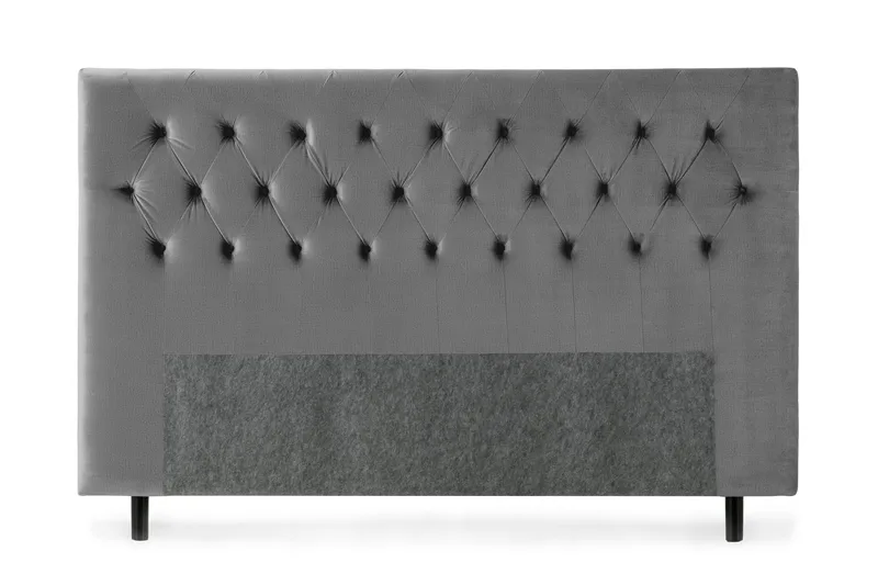 Royal Velvet Sengegavl 160 cm, Mørkegrå Fløyel