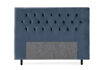 Royal Velvet Sengegavl  180 cm - Mørkeblå Fløyel - Møbler - Senger - Sengetilbehør - Sengegavl