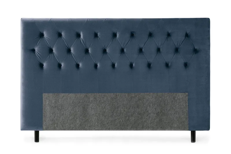 Royal Velvet Sengegavl 210 cm, Mørkeblå Fløyel