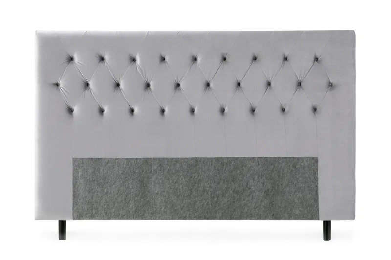 Royal Velvet Sengegavl 210, Lysegrå Fløyel