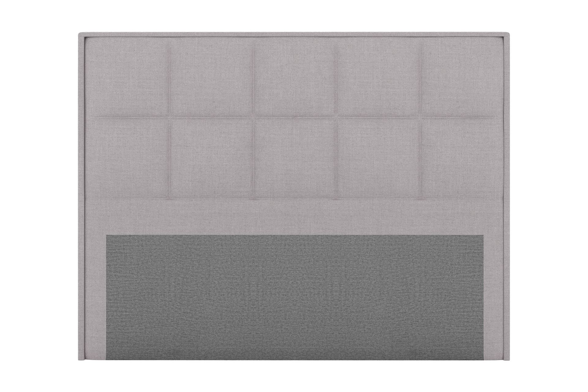 Rutet Sengegavl Choice 210 cm - Lysegrå - Møbler - Senger - Sengetilbehør - Sengegavl